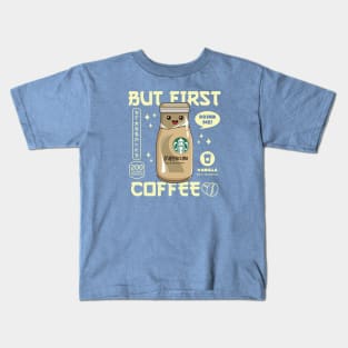 Vanilla Iced Coffee for Coffee lovers and Starbucks Fans Kids T-Shirt